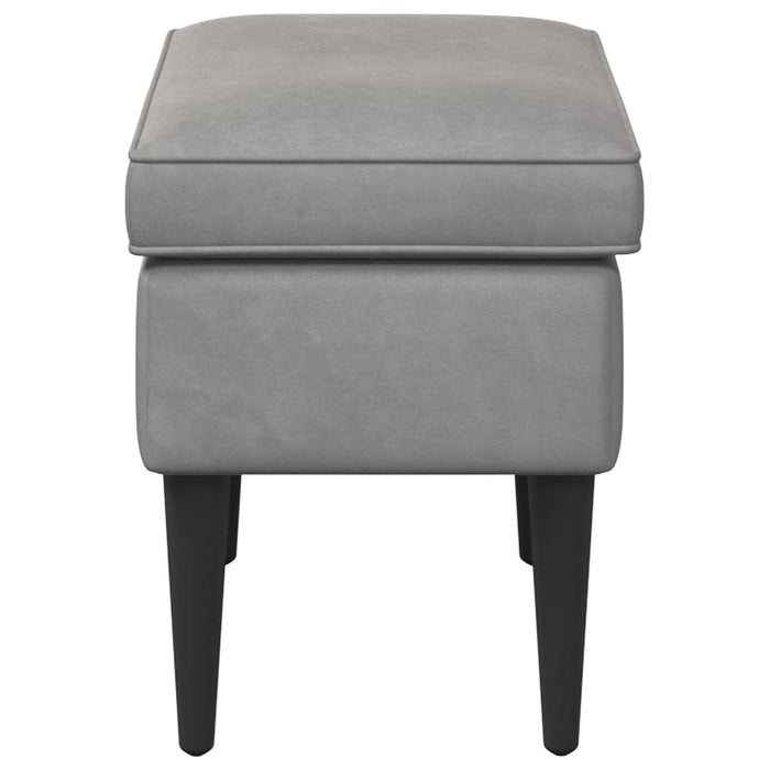 Taburet Gri deschis 55 x 35 x 41 cm Catifea - WALTI WALTI