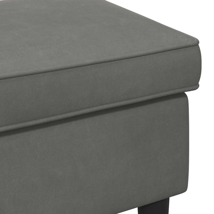 Taburet Gri închis 55 x 35 x 41 cm Catifea - WALTI WALTI