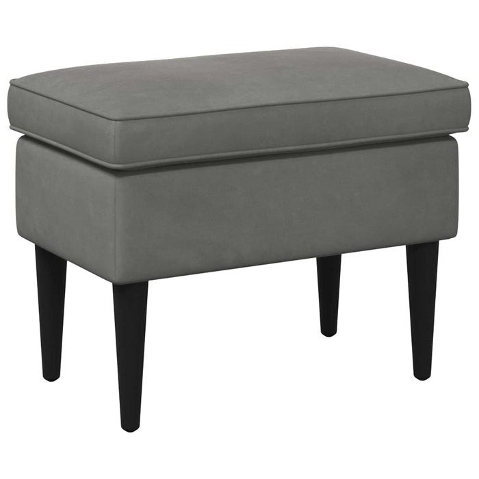 Taburet Gri închis 55 x 35 x 41 cm Catifea - WALTI WALTI