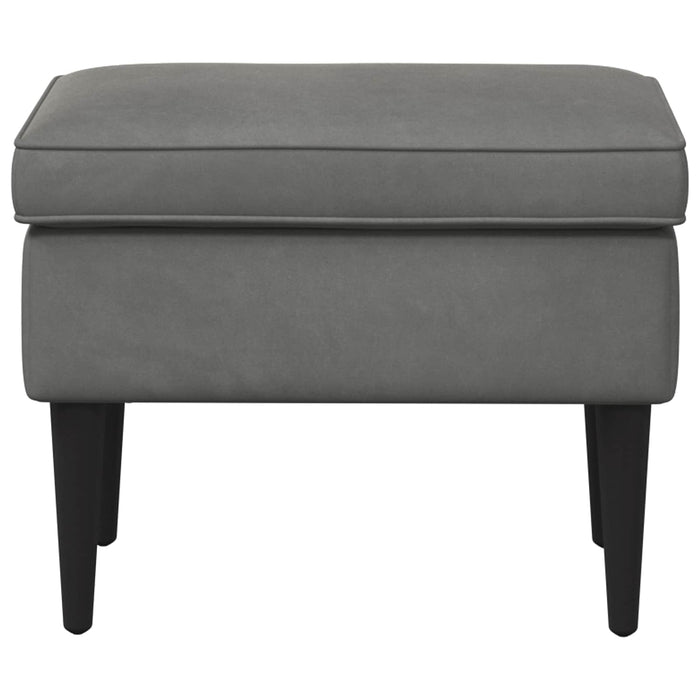 Taburet Gri închis 55 x 35 x 41 cm Catifea - WALTI WALTI
