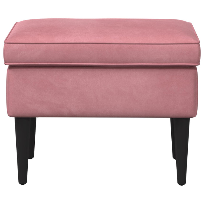 Taburet Roz 55 x 35 x 41 cm Catifea - WALTI WALTI