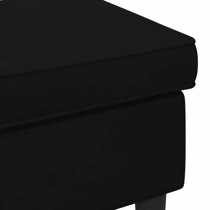 Taburet Negru 55 x 35 x 41 cm Catifea - WALTI WALTI