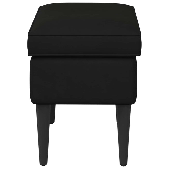 Taburet Negru 55 x 35 x 41 cm Catifea - WALTI WALTI