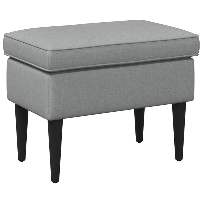 Taburet Gri deschis 55 x 35 x 41 cm Țesătură - WALTI WALTI