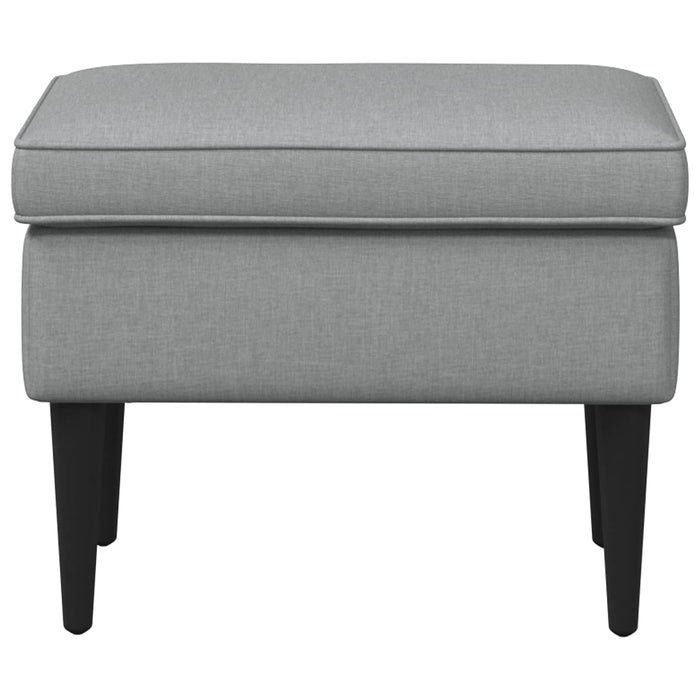 Taburet Gri deschis 55 x 35 x 41 cm Țesătură - WALTI WALTI