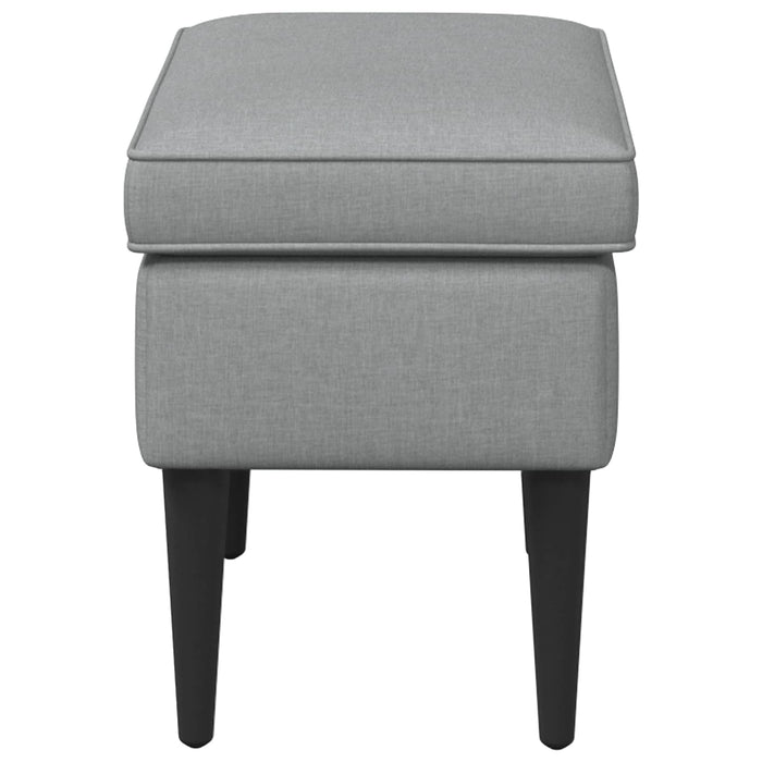Taburet Gri deschis 55 x 35 x 41 cm Țesătură - WALTI WALTI