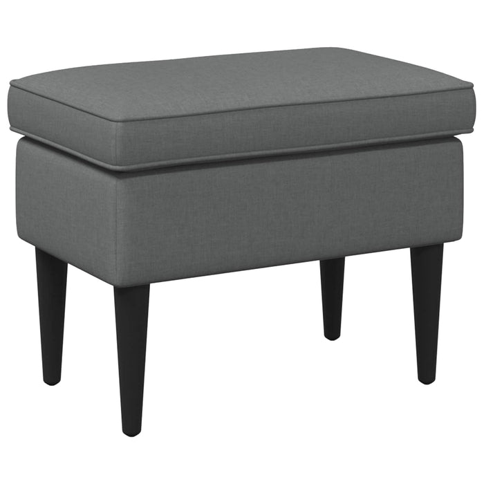 Taburet Gri închis 55 x 35 x 41 cm Țesătură - WALTI WALTI