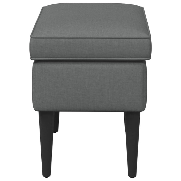 Taburet Gri închis 55 x 35 x 41 cm Țesătură - WALTI WALTI