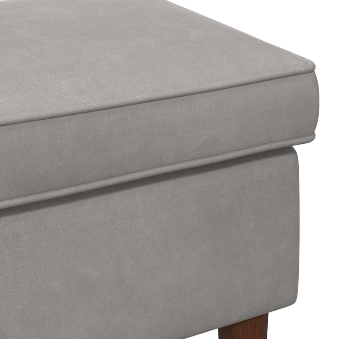 Taburet Gri deschis 55 x 35 x 41 cm Catifea - WALTI WALTI