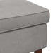 Taburet Gri deschis 55 x 35 x 41 cm Catifea - WALTI WALTI