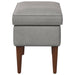 Taburet Gri deschis 55 x 35 x 41 cm Catifea - WALTI WALTI