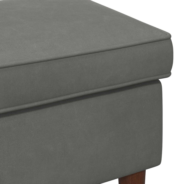 Taburet Gri închis 55 x 35 x 41 cm Catifea - WALTI WALTI