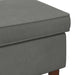 Taburet Gri închis 55 x 35 x 41 cm Catifea - WALTI WALTI