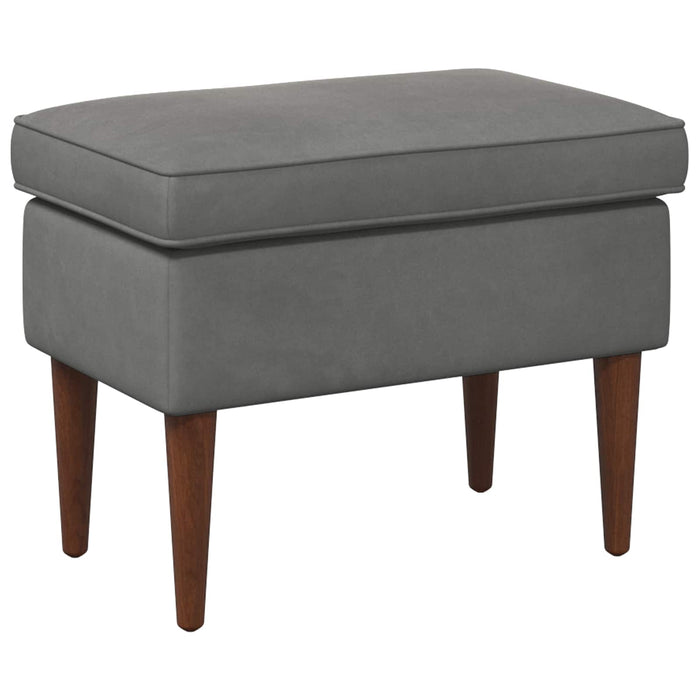 Taburet Gri închis 55 x 35 x 41 cm Catifea - WALTI WALTI