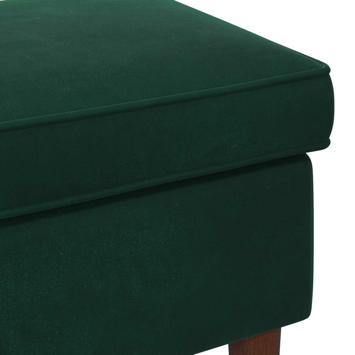 Taburet Verde închis 55 x 35 x 41 cm Catifea - WALTI WALTI