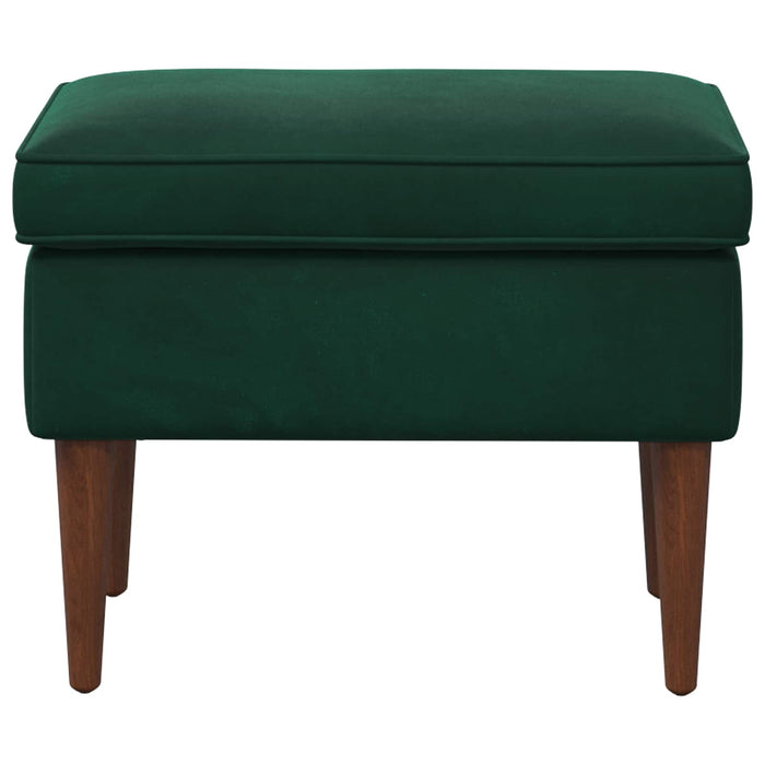 Taburet Verde închis 55 x 35 x 41 cm Catifea - WALTI WALTI