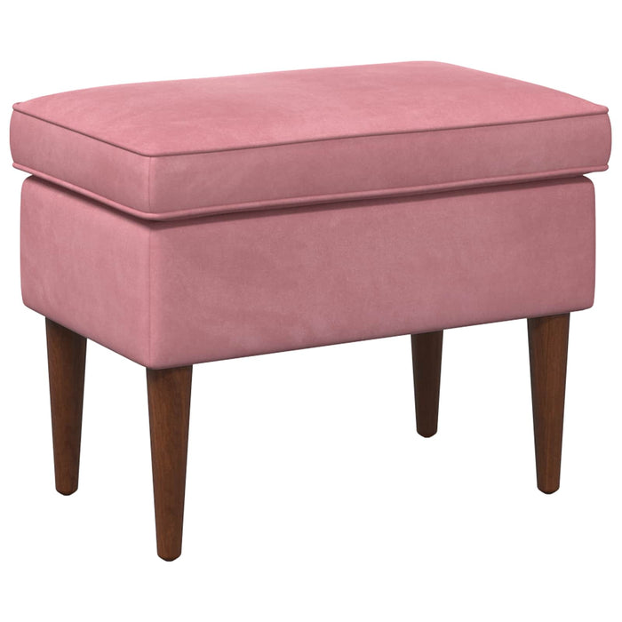 Taburet Roz 55 x 35 x 41 cm Catifea - WALTI WALTI