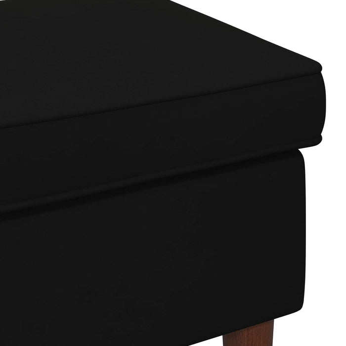 Taburet Negru 55 x 35 x 41 cm Catifea - WALTI WALTI