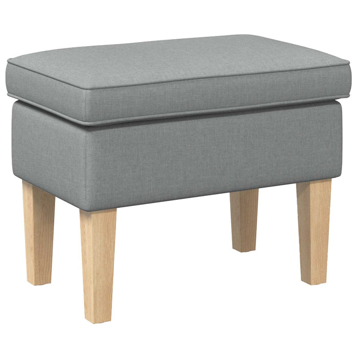 Taburet Gri deschis 55 x 35 x 41 cm Țesătură - WALTI WALTI