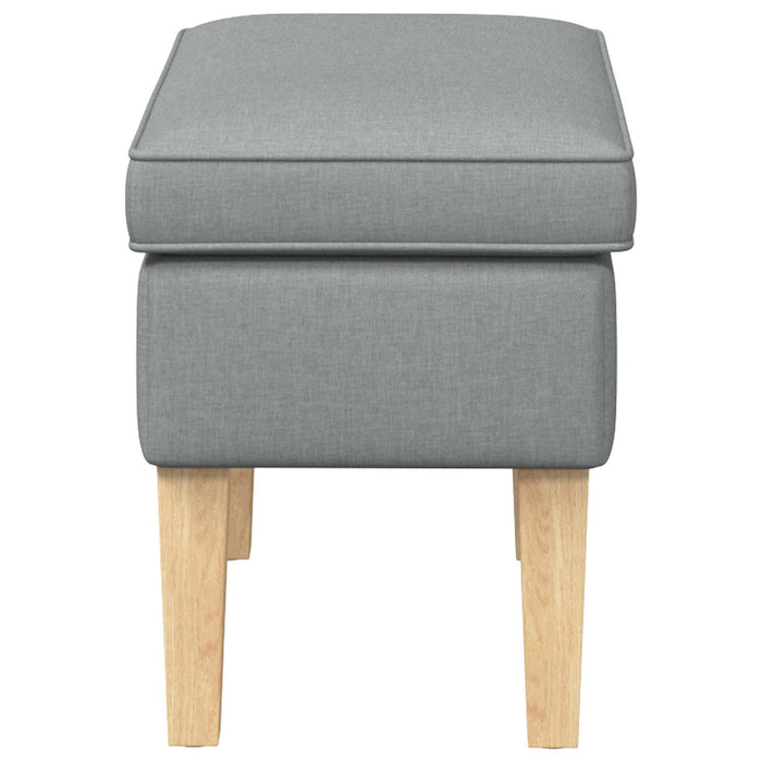 Taburet Gri deschis 55 x 35 x 41 cm Țesătură - WALTI WALTI