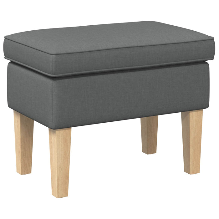 Taburet Gri închis 55 x 35 x 41 cm Țesătură - WALTI WALTI
