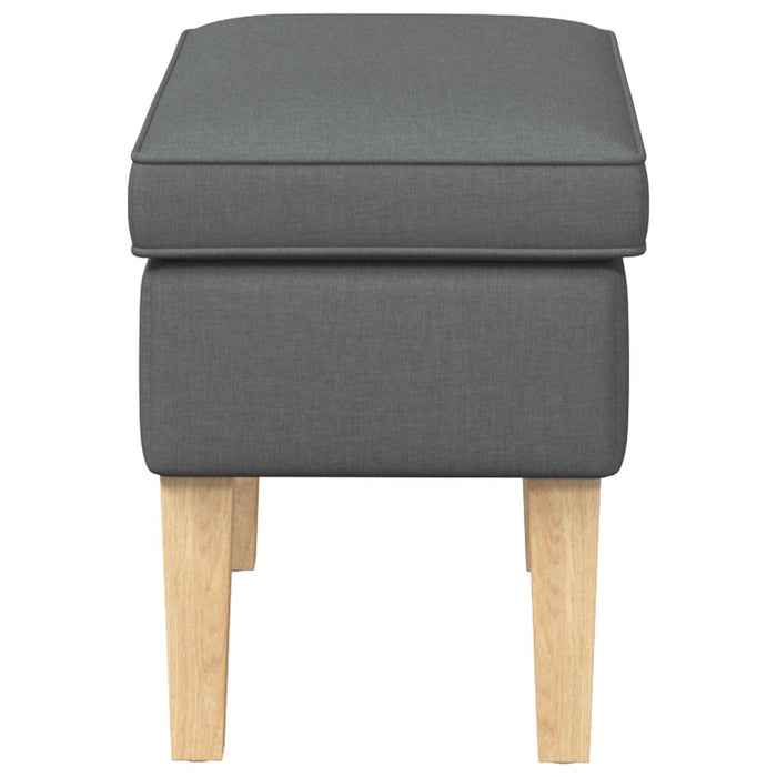 Taburet Gri închis 55 x 35 x 41 cm Țesătură - WALTI WALTI