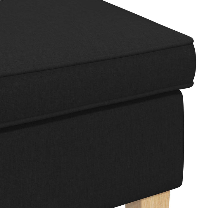 Taburet Negru 55 x 35 x 41 cm Țesătură - WALTI WALTI