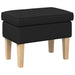 Taburet Negru 55 x 35 x 41 cm Țesătură - WALTI WALTI