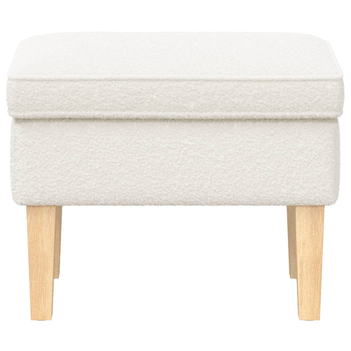 Taburet Crem 55 x 35 x 41 cm Bouclé - WALTI WALTI
