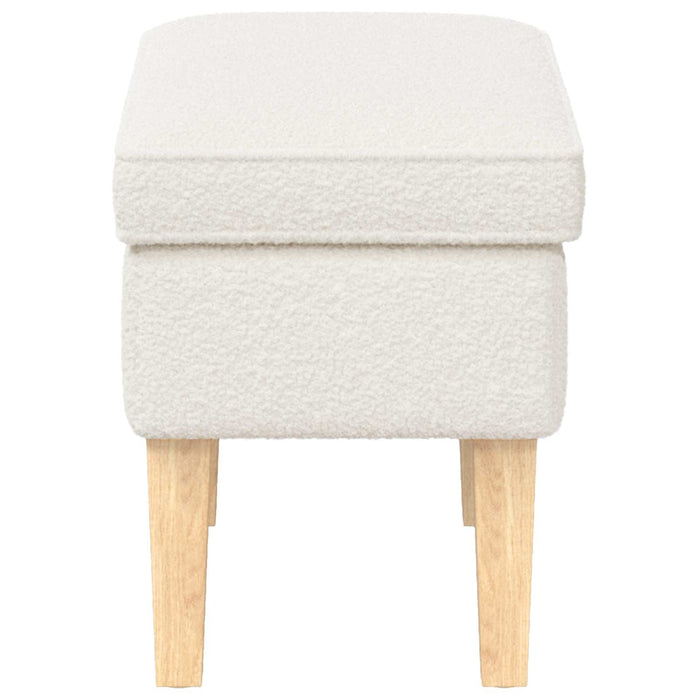 Taburet Crem 55 x 35 x 41 cm Bouclé - WALTI WALTI