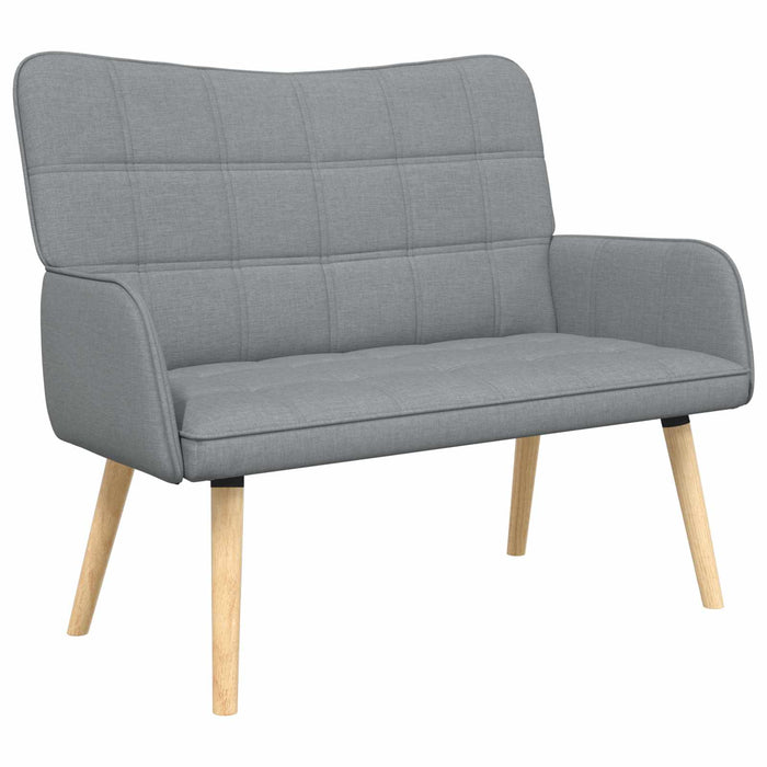 Canapea cu două locuri Gri deschis 115 x 61 x 87 cm țesătură - WALTI WALTI