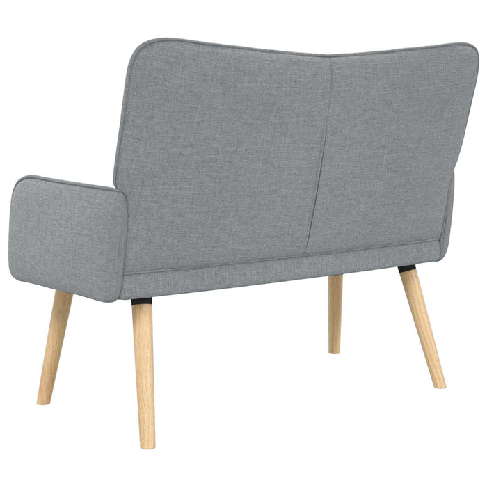 Canapea cu două locuri Gri deschis 115 x 61 x 87 cm țesătură - WALTI WALTI