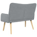 Canapea cu două locuri Gri deschis 115 x 61 x 87 cm țesătură - WALTI WALTI