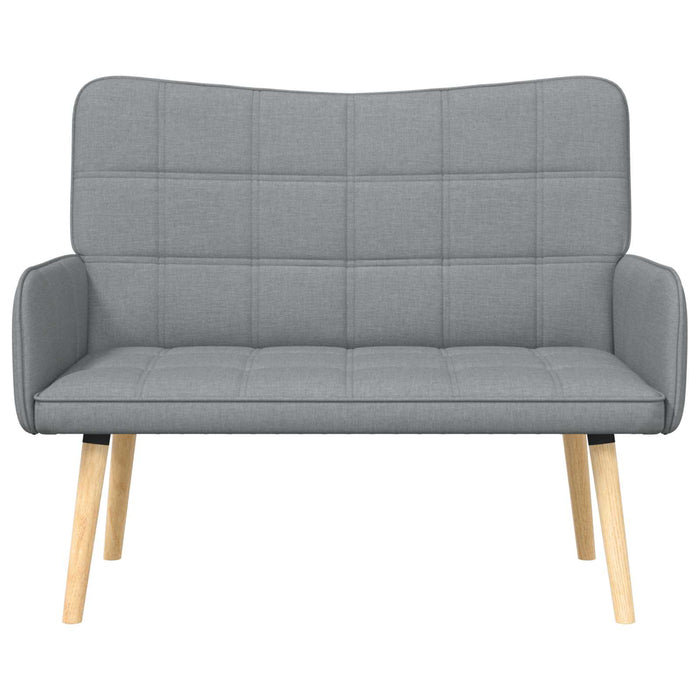 Canapea cu două locuri Gri deschis 115 x 61 x 87 cm țesătură - WALTI WALTI