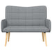 Canapea cu două locuri Gri deschis 115 x 61 x 87 cm țesătură - WALTI WALTI