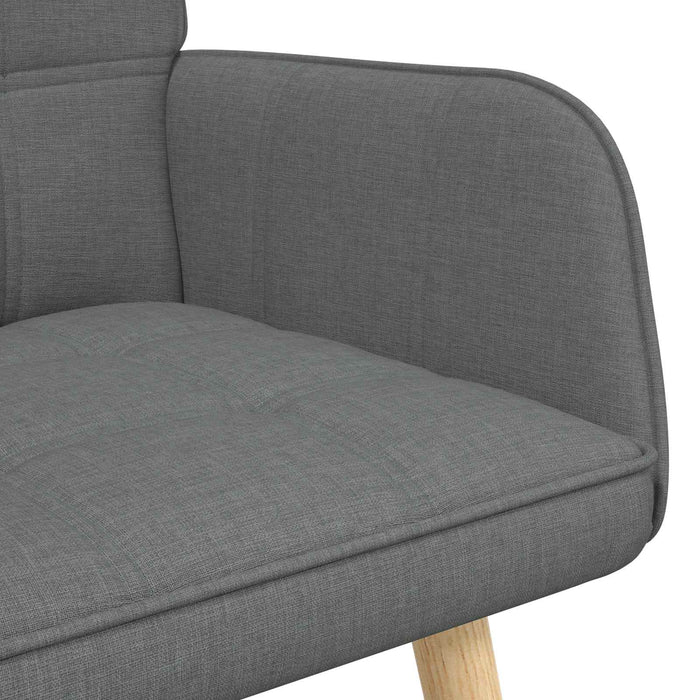 Canapea cu două locuri Gri închis 115 x 61 x 87 cm țesătură - WALTI WALTI
