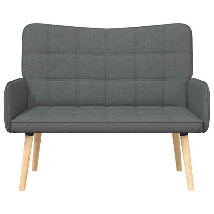 Canapea cu două locuri Gri închis 115 x 61 x 87 cm țesătură - WALTI WALTI