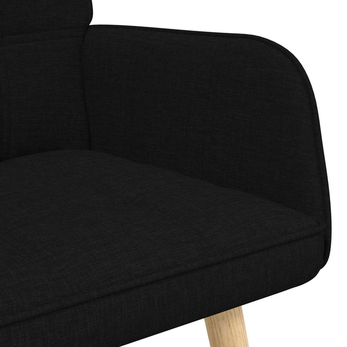 Canapea cu două locuri Negru 115 x 61 x 87 cm țesătură - WALTI WALTI