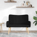 Canapea cu două locuri Negru 115 x 61 x 87 cm țesătură - WALTI WALTI