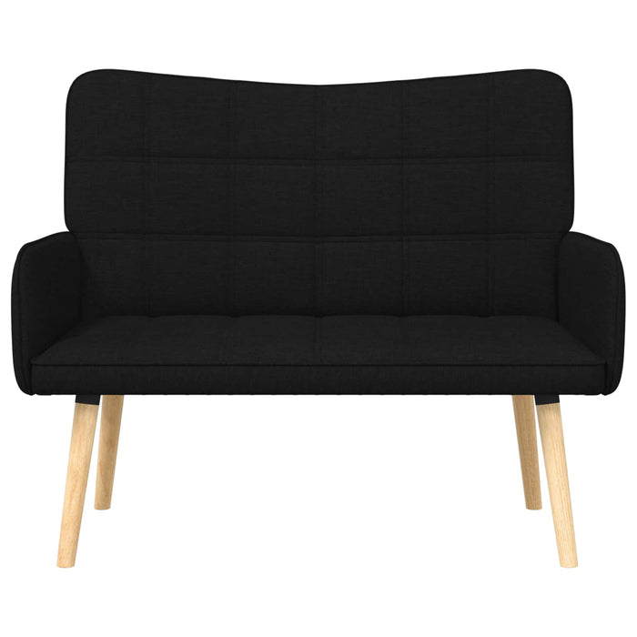 Canapea cu două locuri Negru 115 x 61 x 87 cm țesătură - WALTI WALTI