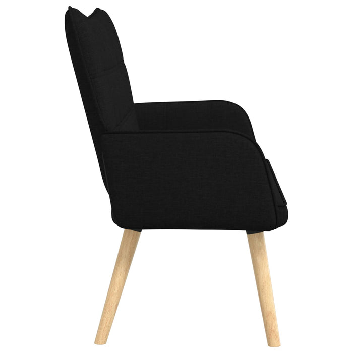 Canapea cu două locuri Negru 115 x 61 x 87 cm țesătură - WALTI WALTI