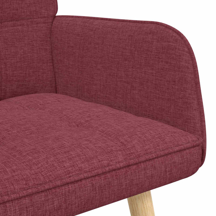 Canapea cu două locuri bordo 115 x 61 x 87 cm țesătură - WALTI WALTI