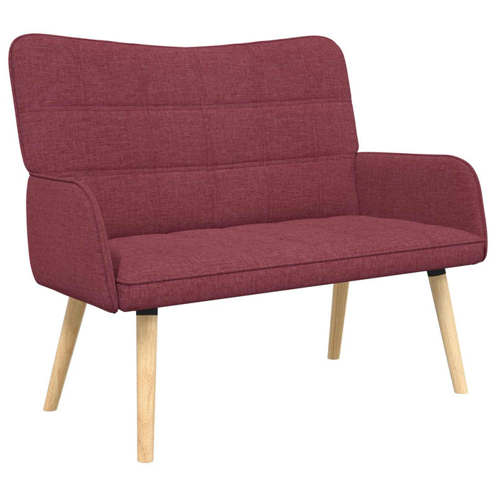 Canapea cu două locuri bordo 115 x 61 x 87 cm țesătură - WALTI WALTI
