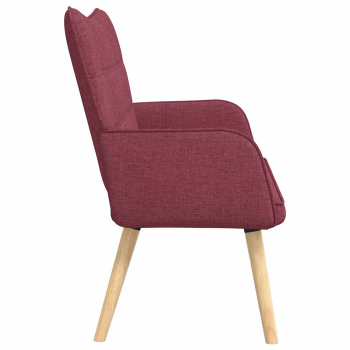 Canapea cu două locuri bordo 115 x 61 x 87 cm țesătură - WALTI WALTI