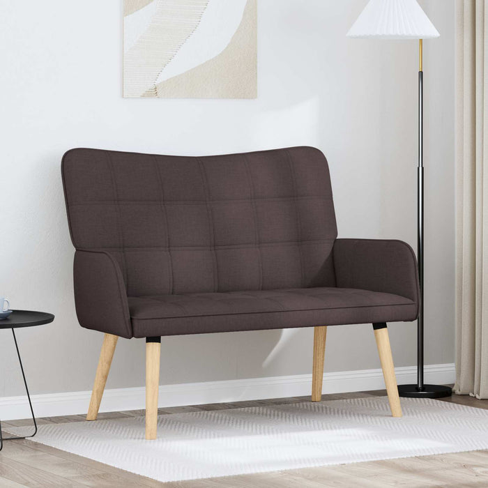 Canapea cu două locuri Maro închis 115 x 61 x 87 cm țesătură - WALTI WALTI