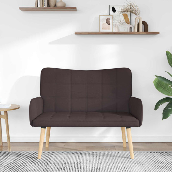 Canapea cu două locuri Maro închis 115 x 61 x 87 cm țesătură - WALTI WALTI