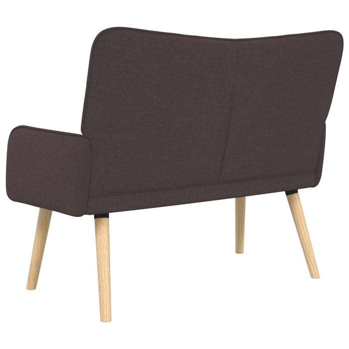 Canapea cu două locuri Maro închis 115 x 61 x 87 cm țesătură - WALTI WALTI