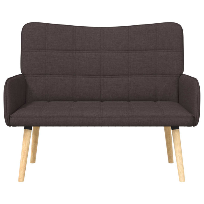 Canapea cu două locuri Maro închis 115 x 61 x 87 cm țesătură - WALTI WALTI