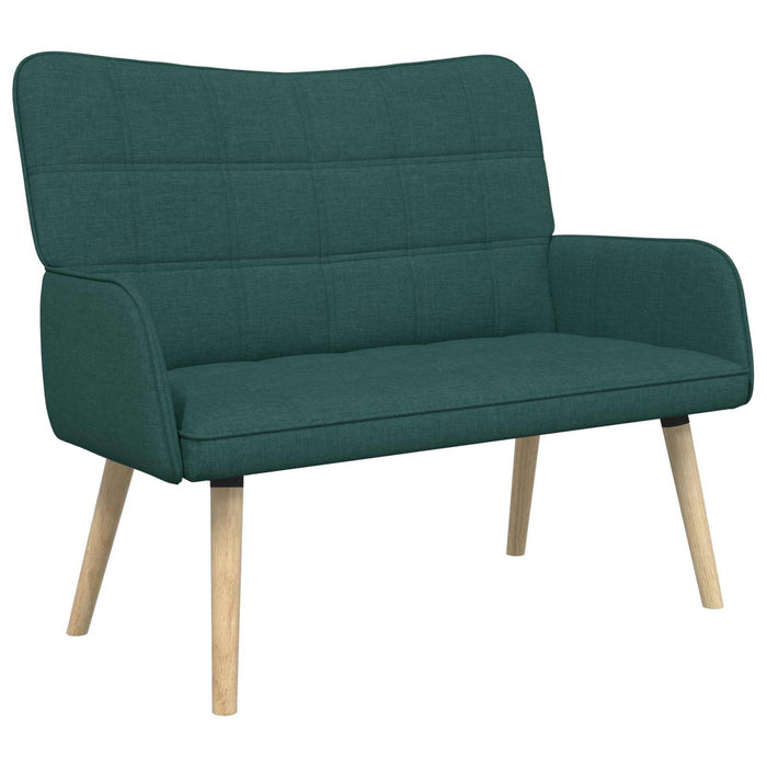 Canapea cu două locuri Verde închis 115 x 61 x 87 cm țesătură - WALTI WALTI