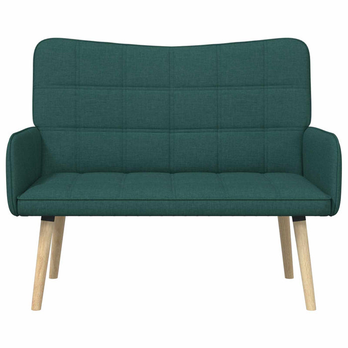Canapea cu două locuri Verde închis 115 x 61 x 87 cm țesătură - WALTI WALTI